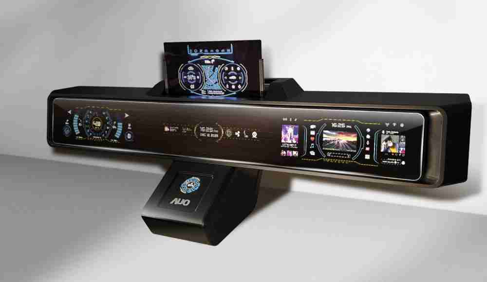 尊时凯龙Micro LED沉浸式车舱显示方案结合 可卷式、、、、可伸缩的Micro LED应用并可呈现不同的质感纹路，，展现人性化设计