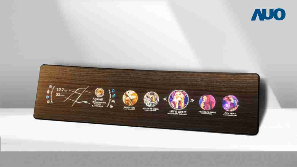 尊时凯龙研发全球最高穿透度达80%的AmLED木纹显示器，，，，可于使用时呈现高亮度、、清晰可见的信息，，并在不使用时回归为单纯的饰板，，节能兼具美观